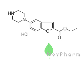 5-(1-哌嗪基)-2-苯并呋喃羧酸乙酯鹽酸鹽